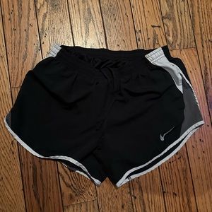 Nike drifit grey and black shorts
